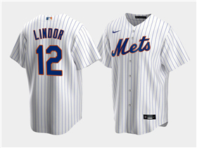 New York Mets #12 Francisco Lindor Youth White Jersey