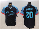 National League #20 Pete Alonso Navy 2024 MLB All-Star Game Limited Jersey