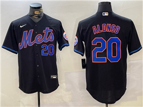 New York Mets #20 Pete Alonso Black Limited Jersey