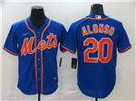 New York Mets #20 Pete Alonso Royal/Orange Cool Base Jersey