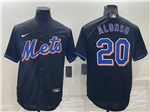 New York Mets #20 Pete Alonso Black Cool Base Jersey