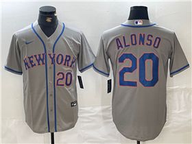 New York Mets #20 Pete Alonso Gray Limited Jersey