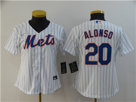 New York Mets #20 Pete Alonso Women's White Cool Base Jersey