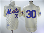 New York Mets #30 Nolan Ryan 1969 Cream Throwback Jersey