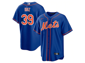 New York Mets #39 Edwin Díaz Royal Blue Cool Base Jersey