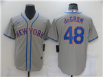 New York Mets #48 Jacob deGrom Gray Cool Base Jersey