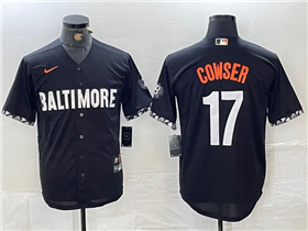 Baltimore Orioles #17 Colton Cowser Black City Connect Jersey