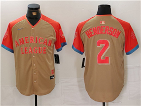 American League #2 Gunnar Henderson Cream 2024 MLB All-Star Game Limited Jersey