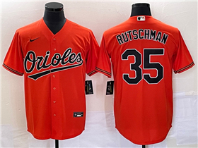 Baltimore Orioles #35 Adley Rutschman Orange Cool Base Jersey