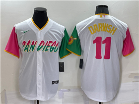 San Diego Padres #11 Yu Darvish White 2022 City Connect Jersey