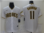 San Diego Padres #11 Yu Darvish White Cool Base Jersey