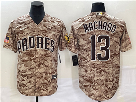 San Diego Padres #13 Manny Machado Camo Cool Base Jersey