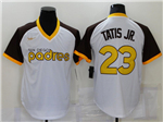 San Diego Padres #23 Fernando Tatís Jr. White Cooperstown Collection Cool Base Jersey