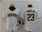 San Diego Padres #23 Fernando Tatís Jr. Women's White Cool Base Jersey