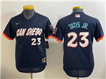 San Diego Padres #23 Fernando Tatís Jr. Youth Navy 2026 City Connect Jersey