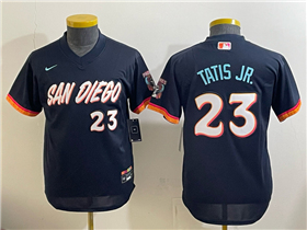 San Diego Padres #23 Fernando Tatís Jr. Youth Navy 2026 City Connect Jersey