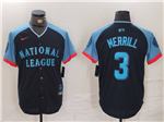 National League #3 Jackson Merrill Navy 2024 MLB All-Star Game Limited Jersey