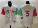 San Diego Padres #3 Jackson Merrill White 2022 City Connect Jersey