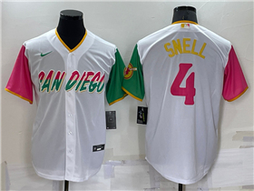 San Diego Padres #4 Blake Snell White 2022 City Connect Jersey