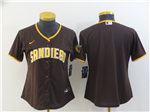 San Diego Padres Women's Brown Cool Base Team Jersey