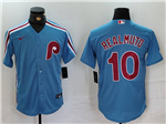 Philadelphia Phillies #10 J.T. Realmuto Light Blue Jersey