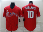 Philadelphia Phillies #10 J.T. Realmuto Red Jersey