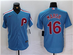 Philadelphia Phillies #16 Brandon Marsh Light Blue Jersey