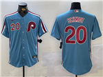 Philadelphia Phillies #20 Mike Schmidt Light Blue Limited Jersey