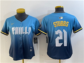 Philadelphia Phillies #21 Garrett Stubbs Women's White Jersey