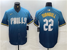 Philadelphia Phillies #22 Spencer Turnbull Blue 2024 City Connect Limited Jersey