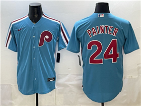 Philadelphia Phillies #24 Andrew Painter Light Blue Jersey