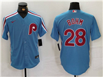 Philadelphia Phillies #28 Alec Bohm Light Blue Jersey