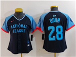 National League #28 Alec Bohm Women's Navy 2024 MLB All-Star Game Limited Jersey