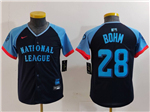 National League #28 Alec Bohm Youth Navy 2024 MLB All-Star Game Limited Jersey