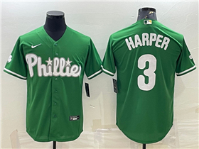 Philadelphia Phillies #3 Bryce Harper St. Patrick Green Jersey