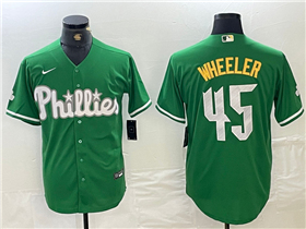 Philadelphia Phillies #45 Zack Wheeler Green St.Patricks Limited Jersey