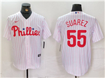 Philadelphia Phillies #55 Ranger Suarez White Limited Jersey