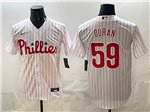 Philadelphia Phillies #59 Jhoan Duran White Limited Jersey