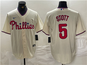 Philadelphia Phillies #5 Bryson Stott Cream Limited Jersey