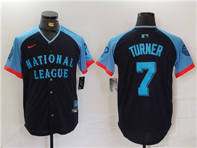 National League #7 Trea Turner Navy 2024 MLB All-Star Game Limited Jersey