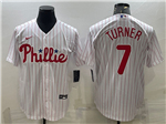 Philadelphia Phillies #7 Trea Turner White Jersey