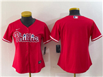 Philadelphia Phillies Women's Red Team Jersey