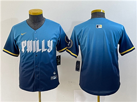 Philadelphia Phillies Youth Blue 2024 City Connect Limited Team Jersey