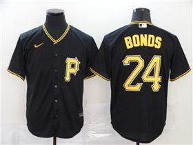 Pittsburgh Pirates #24 Barry Bonds Black Cool Base Jersey