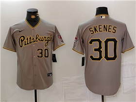 Pittsburgh Pirates #30 Paul Skenes Gray Limited Jersey