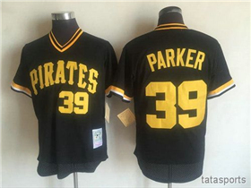 Pittsburgh Pirates #39 Dave Parker Throwback Black Jersey