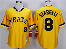 Pittsburgh Pirates #8 Willie Stargell 1979 Throwback Gold Jersey