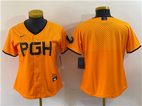 Pittsburgh Pirates Women's Gold 2023 City Connect Team Jersey