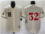 Texas Rangers #32 Evan Carter Cream 2023 City Connect Jersey