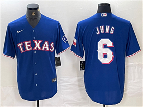 Texas Rangers #6 Josh Jung Royal Blue Limited Jersey